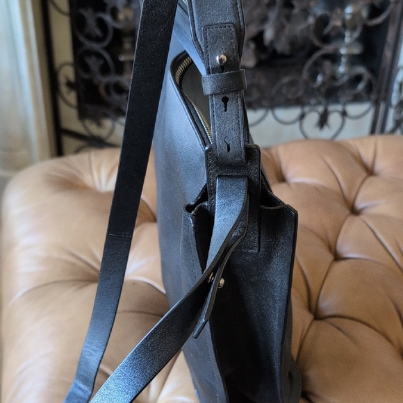 All Saints Midnight Black Shoulder Bag - Picture 8 of 12